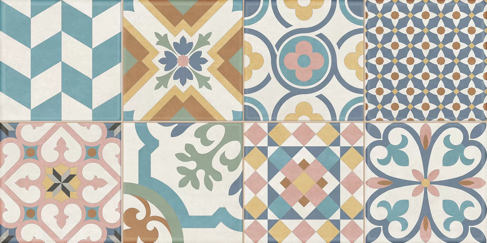 Плитка настенная Design Art Mix 3 WT36DST16 New Trend 20х20 пэчворк