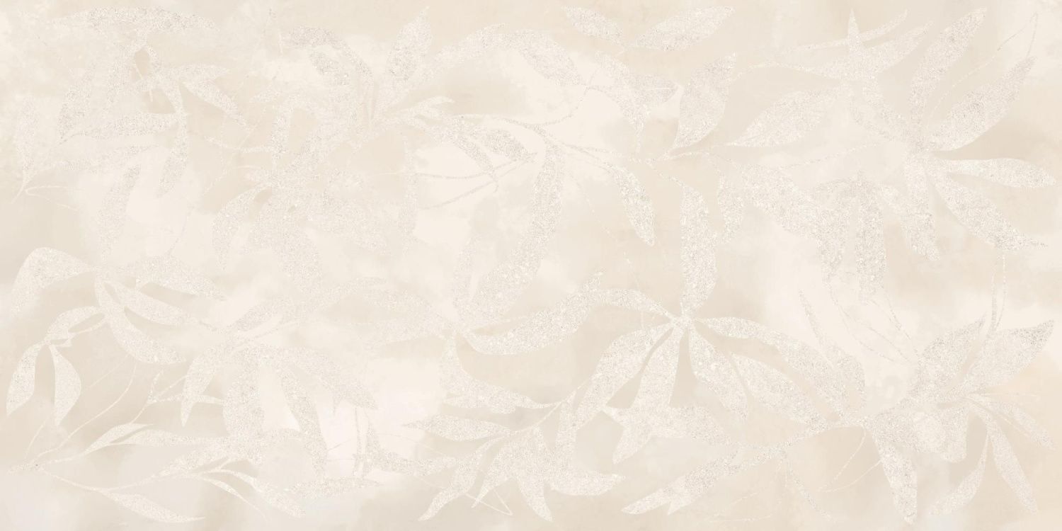 VitrA ArtWall Керамогранит Цветы Слоновая Кость 60x120 натуральный