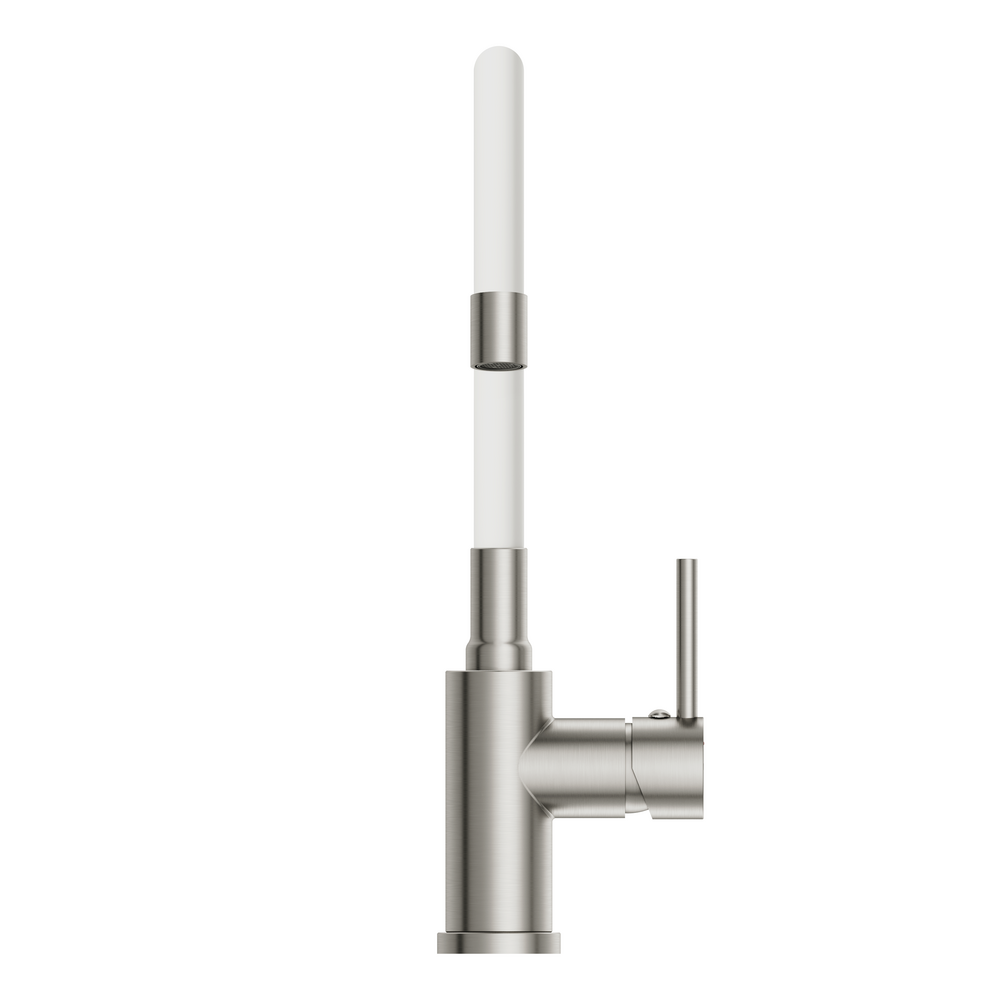 Смеситель для кухни MELAR с гибким изливом белый