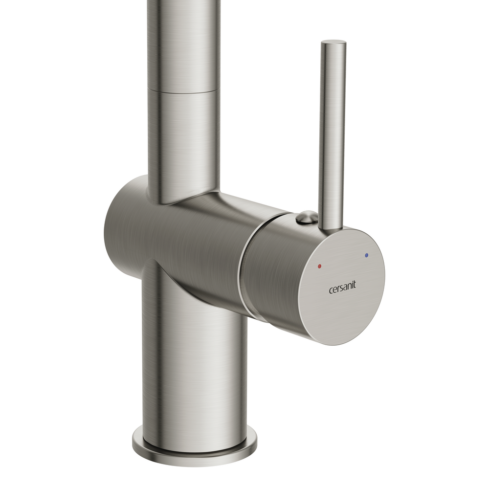 Смеситель для кухни MELAR с выдвижным изливом сатин