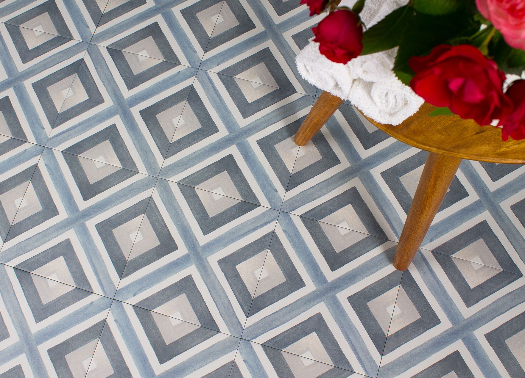 Керамогранит, BLUE 20x20, Artisan (Smile Tile) керамогранит 20*20 узоры пэчворк