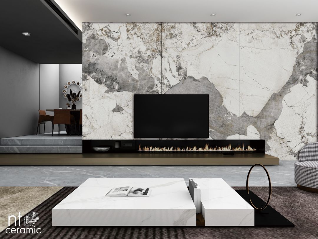 Керамогранит NTT3012P Calacatta Black 120x240