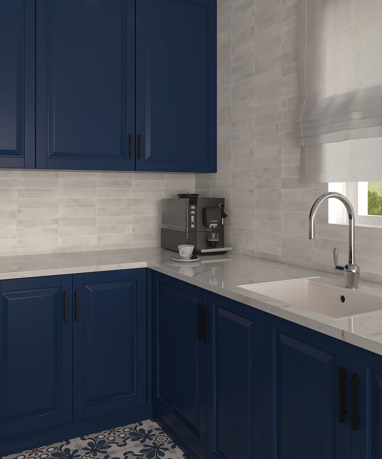 Керамическая плитка, BLANCO 7.5x22.5, Jazz (Smile Tile), глянцевая испанская плитка метро кабанчик