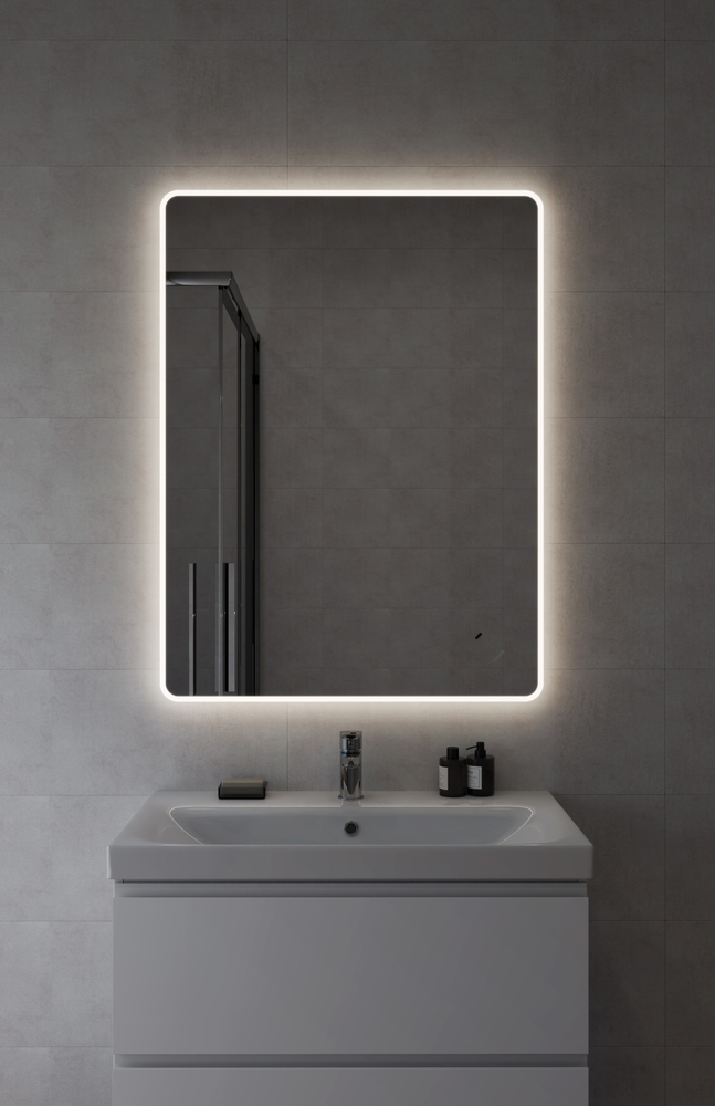 Зеркало ECLIPSE Fusion 75x100 с подсветкой прямоугольное