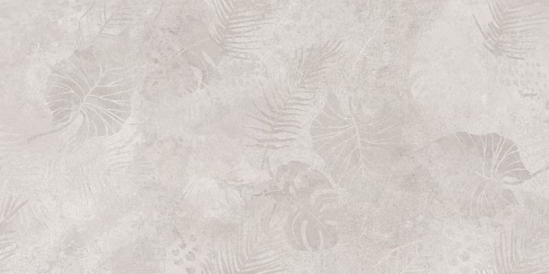 Керамогранит Meissen Keramik State листья серый ректификат 44,8x89,8 A16885