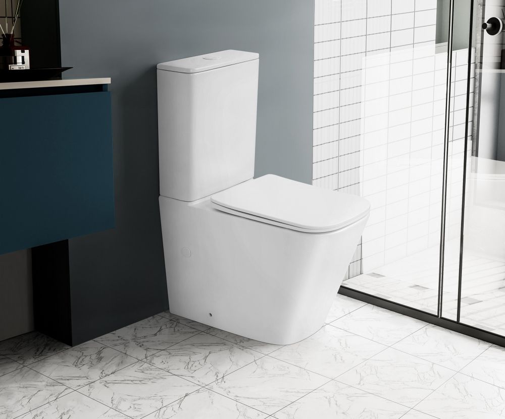 Унитаз ABBER Rechteck AC1210TMW компакт белый матовый, безободковый, смыв торнадо