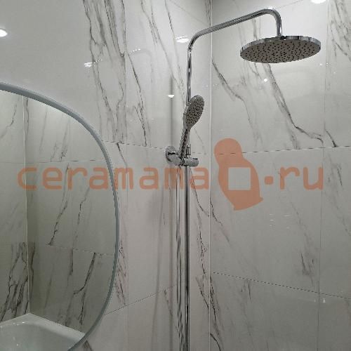 Готовое решение с матовым керамогранитом Calacatta Superb