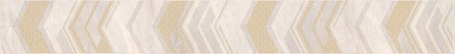Бордюр Azori 588861001 Atlas Light 7.5x63 бежевый глянцевый геометрия
