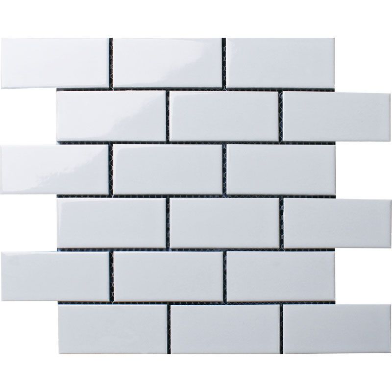 Мозаика Starmosaic Brick White Glossy 45x95