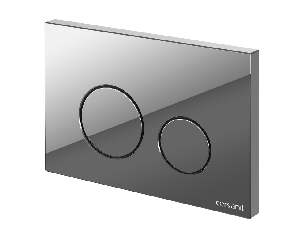 Кнопка TWINS пластик хром глянцевый (Cersanit)