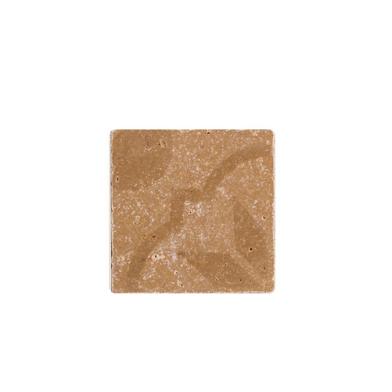 Stone4Home ORNAMENT №8 10x10 плитка из натурального травертина