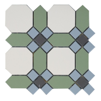 Гатчина плитка-модуль белый/зеленый (001/007/008/013) 29.9*29.9, Keramark