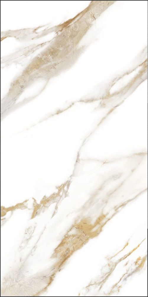 GT120600103MR Плитка грес глаз. Calacatta Royal_GT Белый 60*120 _ 1 \43,2 (Global Tile) под мрамор