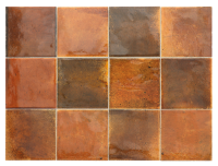 Плитка керамическая настенная 30018 HANOI Burnt Red 10x10 см (98 кор./палл.) (Equipe) - настенная глянцевая керамическая плитка 10х10 см