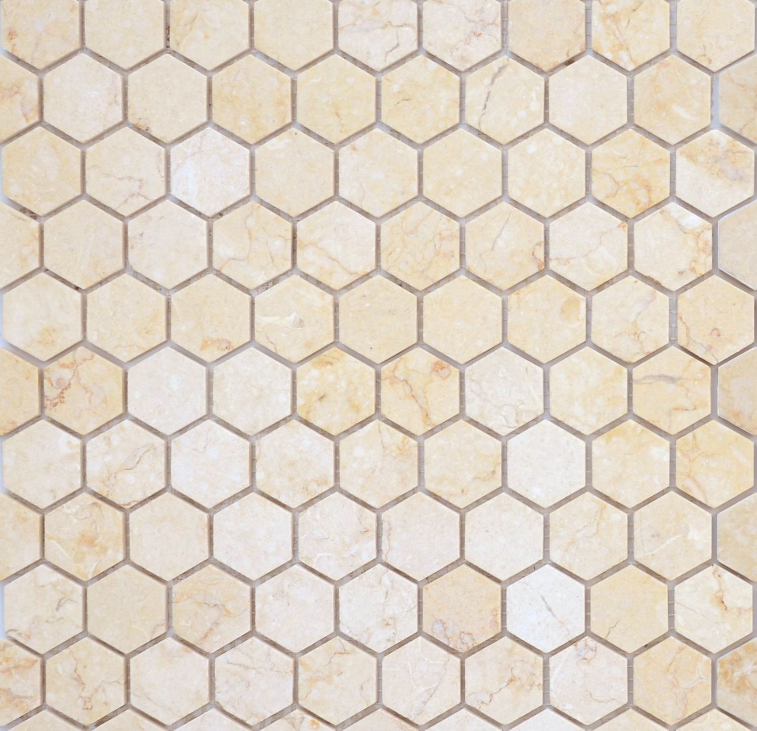 Шестиугольная мозаика Botticino MAT hex 18x30x6 (Caramelle Mosaic)