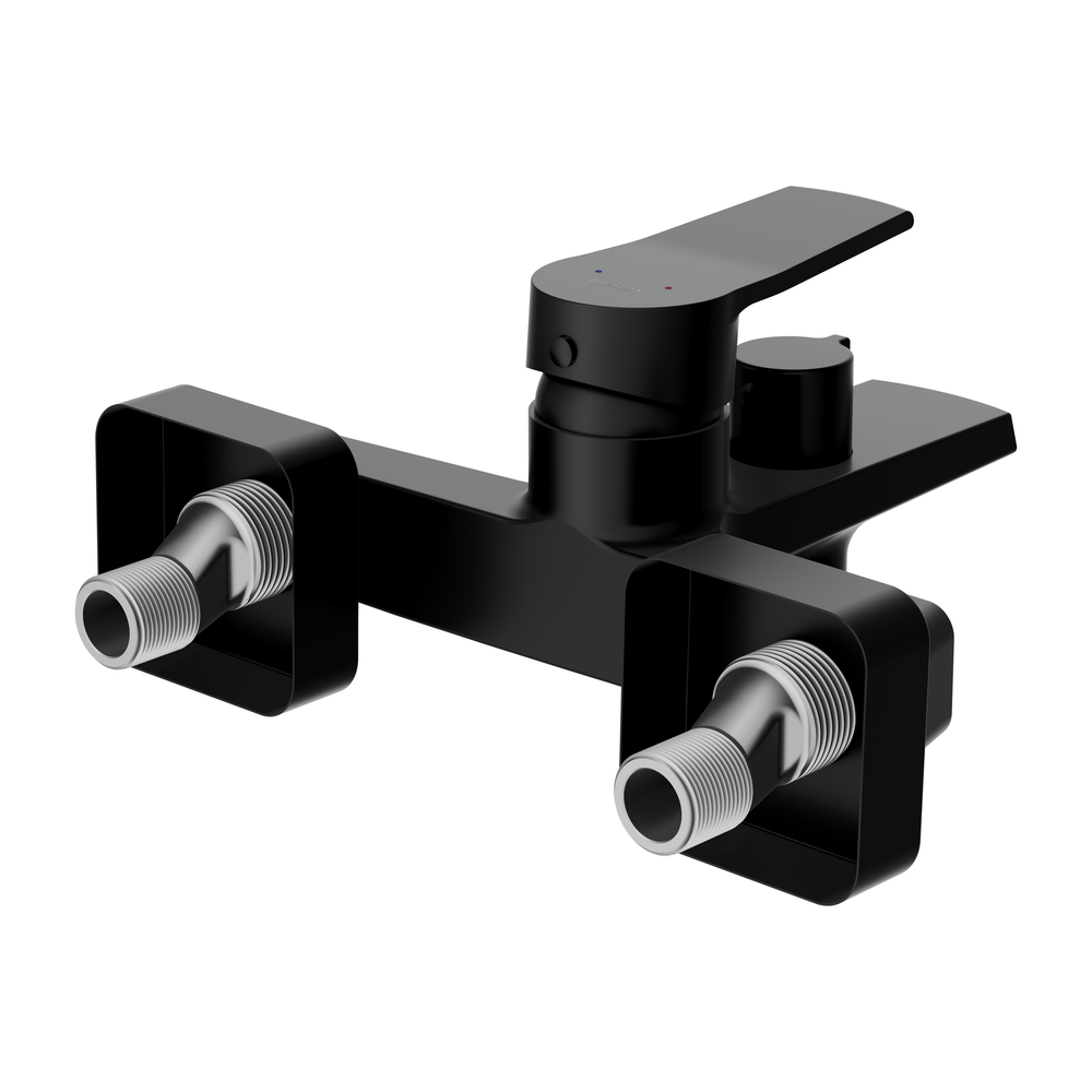 Смеситель для ванны CITY с лейкой черный