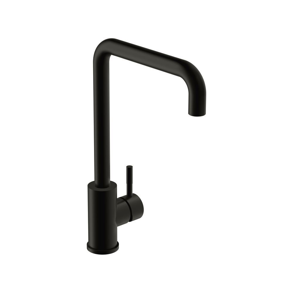 Смеситель для кухни COMO с п-образным изливом черный
