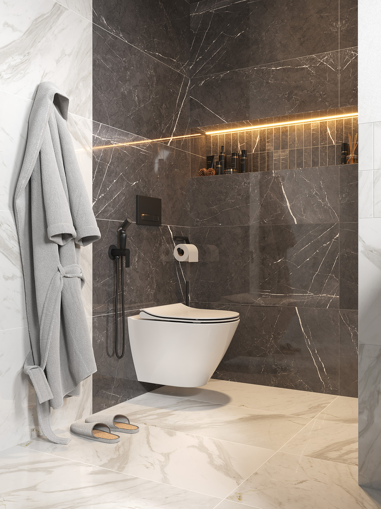 Кнопка ESTETICA пластик хром глянцевый (Cersanit)