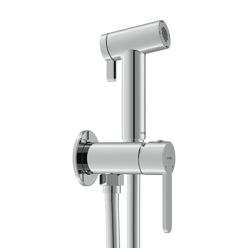 Смеситель с гигиеническим душем OLIVA хром