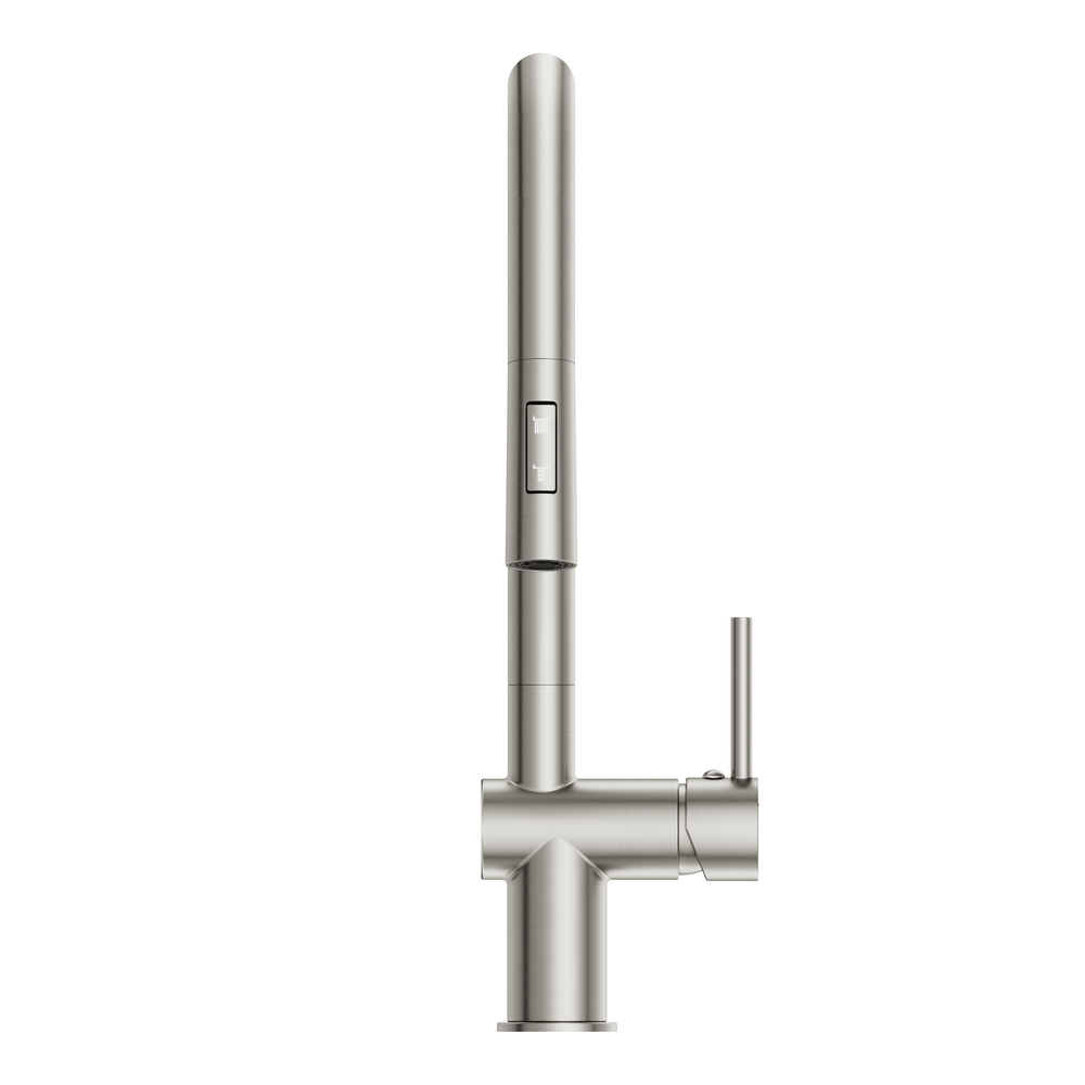 Смеситель для кухни BRASKO с выдвижным изливом сатин