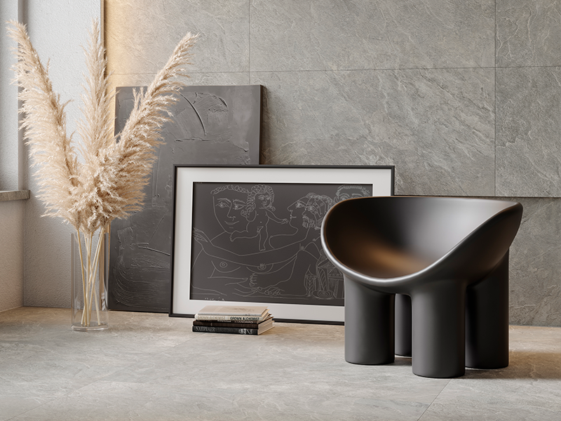 Гранит керамический K-2211/SR KRATER Grey 60x120х1 см