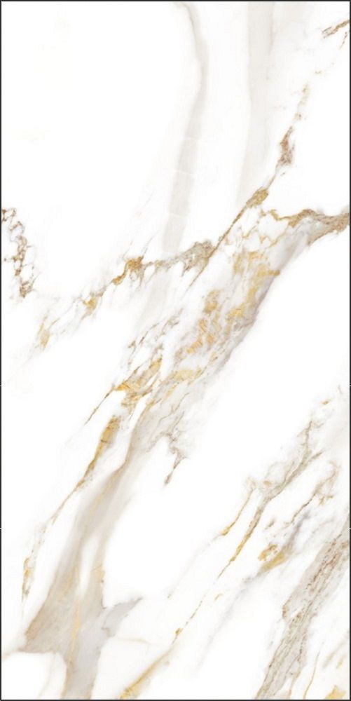 GT120600103MR Плитка грес глаз. Calacatta Royal_GT Белый 60*120 _ 1 \43,2 (Global Tile) под мрамор