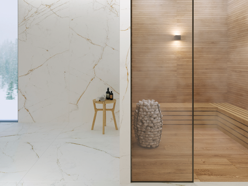 Гранит керамический DUAL White /60x120/EP 60х120х1 см