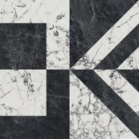 SG013302R Бьянко Неро белый чёрный лаппатированный 119,5*119,5, Керама Марацци