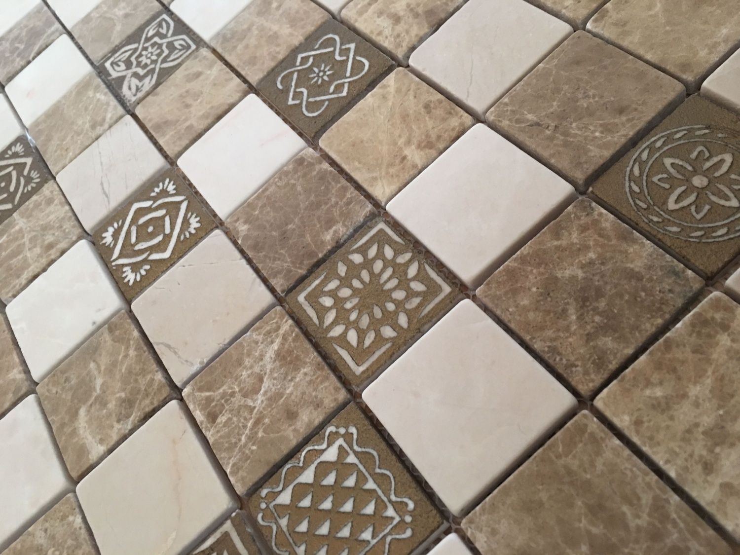 Мозаика из натурального камня Caramelle Mosaic Art Stone Art Pietra Mix 1 MAT 48x48x8