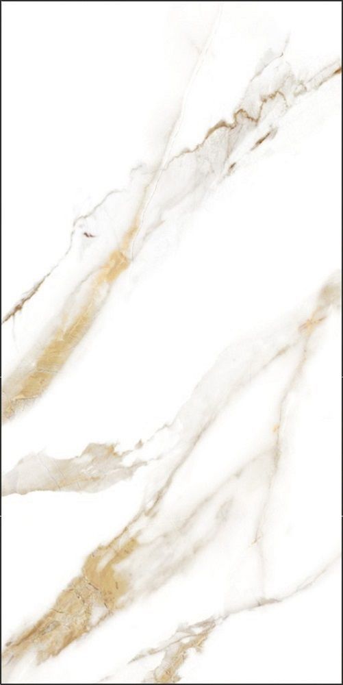 GT120600103MR Плитка грес глаз. Calacatta Royal_GT Белый 60*120 _ 1 \43,2 (Global Tile) под мрамор