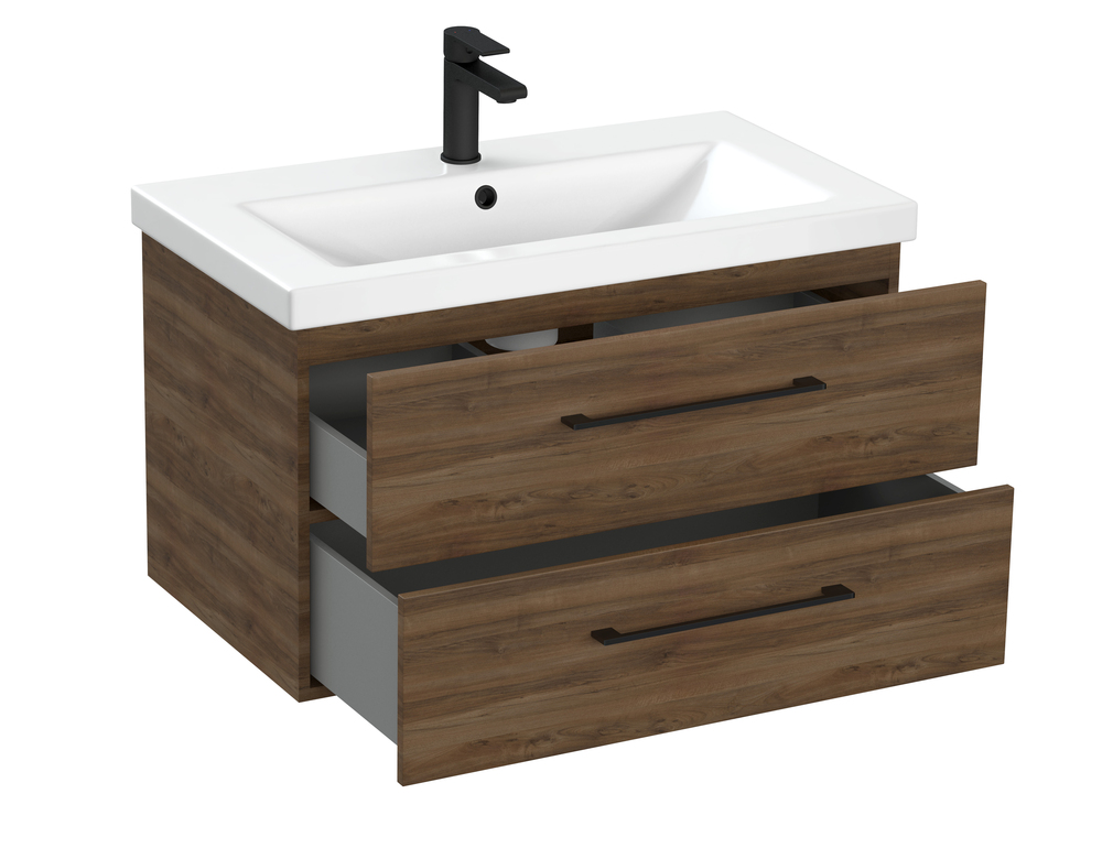 Тумба LARA 80 орех табак (Cersanit)