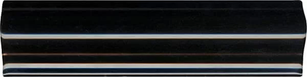 Плитка Moldura Antigua Negro Brillo 5х20