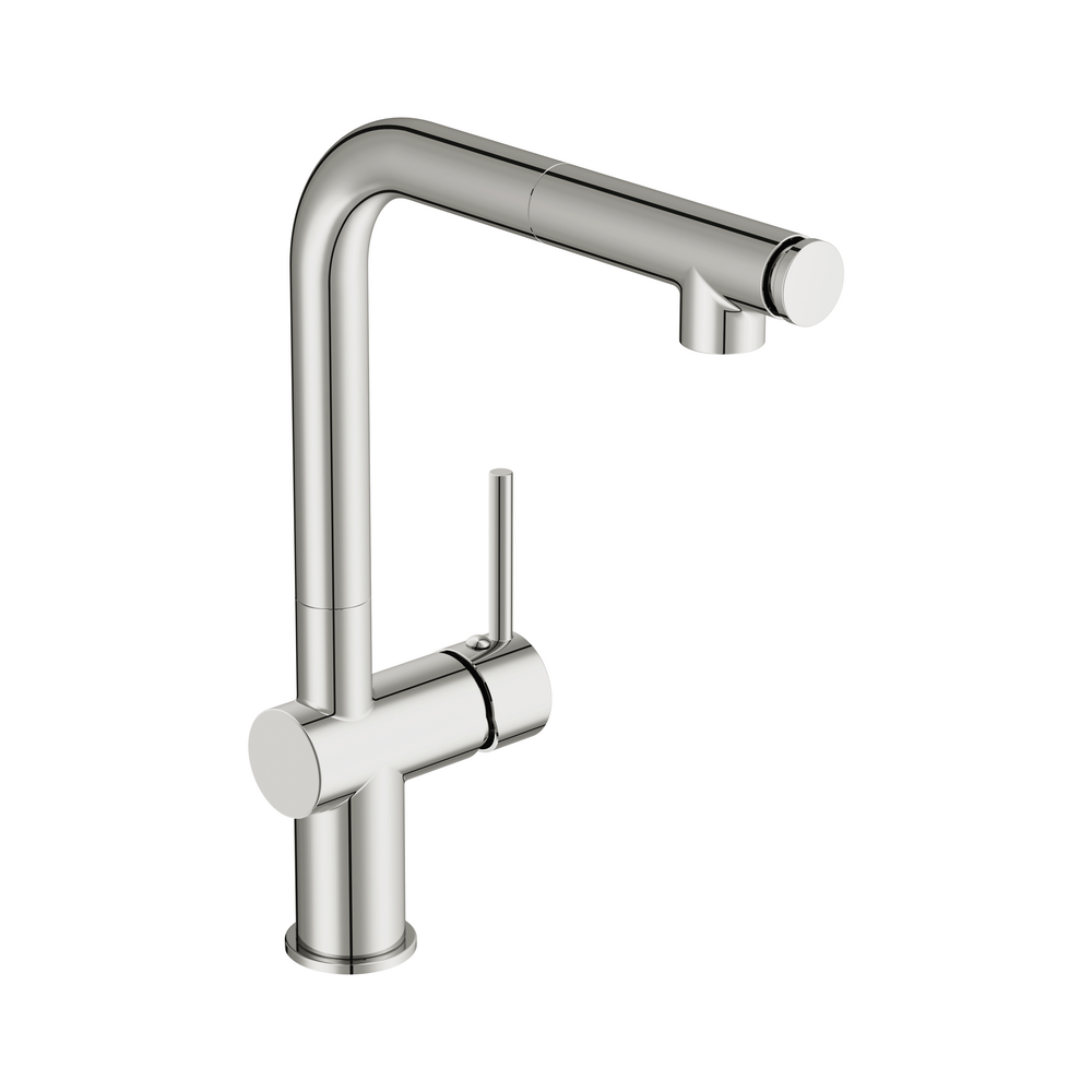 Смеситель для кухни FLAVIS с выдвижным изливом два режима хром