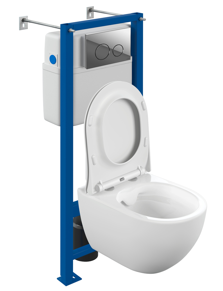 Комплект BRASKO SMART CO DPL EO slim + VECTOR + TWINS пластик хром глянцевый