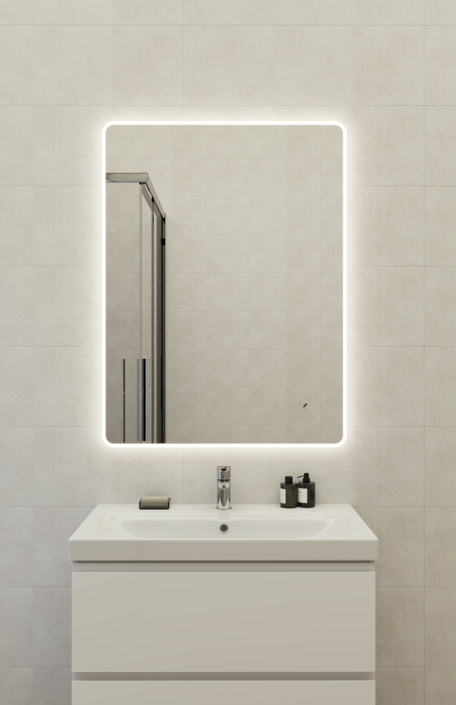 Зеркало ECLIPSE Fusion 75x100 с подсветкой прямоугольное
