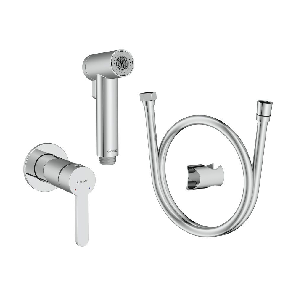 Смеситель с гигиеническим душем OLIVA хром