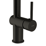 Смеситель для кухни BRASKO с выдвижным изливом черный-3