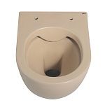 Унитаз ABBER Bequem AC1100MBB подвесной бежевый матовый, безободковый-6