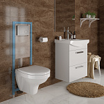 Инсталляция VECTOR 40 + PILOT стекло белый-4