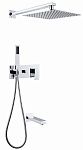 Душевая система ABBER Daheim AF8217 скрытого монтажа с изливом, хром