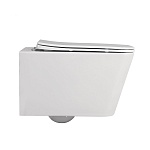 Унитаз ABBER Rechteck AC1201 подвесной белый, безободковый-2