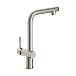 Смеситель для кухни FLAVIS с выдвижным изливом два режима сатин-5