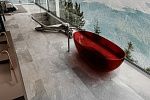 Прозрачная ванна ABBER Kristall AT9703Rubin красная-3
