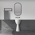 Раковина отдельностоящая ABBER Stein AS2507 белая матовая-2