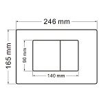 Кнопка смыва ABBER AC0120NG никель-2