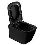 Унитаз ABBER Rechteck AC1200MB подвесной черный матовый, безободковый-9