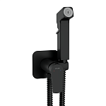 Смеситель с гигиеническим душем CITY черный-2