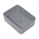 Раковина накладная ABBER Rechteck AC2213MG серая матовая-4