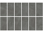 Гранит керамический K-2203/MR SKALA Dark Grey 60x120х1 см-2