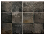 Плитка керамическая настенная 30011 HANOI Black Ash 10x10 см (98 кор./палл.) (Equipe) - настенная глянцевая керамическая плитка 10х10 см